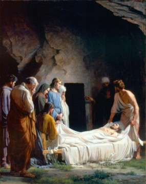カール・ハインリヒ・ブロック Painting - キリストの埋葬 カール・ハインリヒ・ブロック